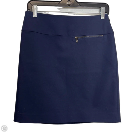 Skirt Mini & Short By Ann Taylor In Navy, Size: 0