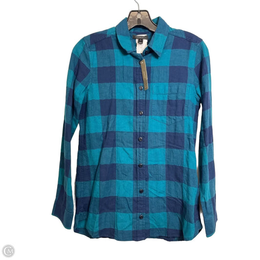 Top Long Sleeve By J. Crew In Blue, Size: 0