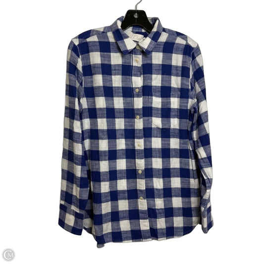 Top Long Sleeve By J. Crew In Blue, Size: 2