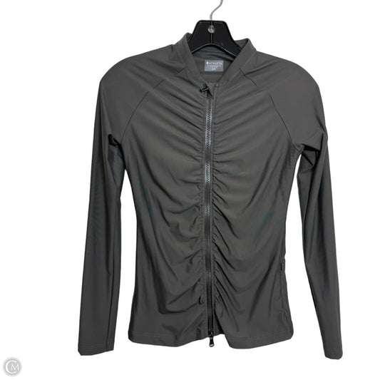 Athletic Jacket By Athleta In Grey, Size: Xxs