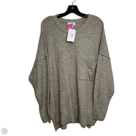 Sweater By Zenana In Grey, Size: S