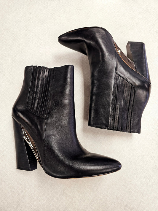 Boots Ankle Heels By Bcbgmaxazria In Black, Size:10
