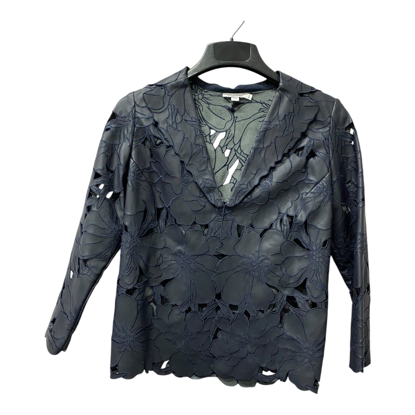 Blazer By Chicos In Blue, Size:S
