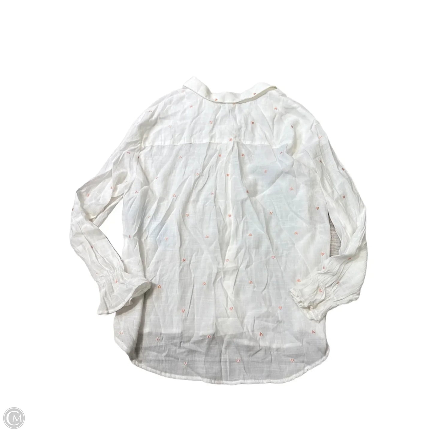 New! Top Long Sleeve By Francesca's In White, Size: Xl