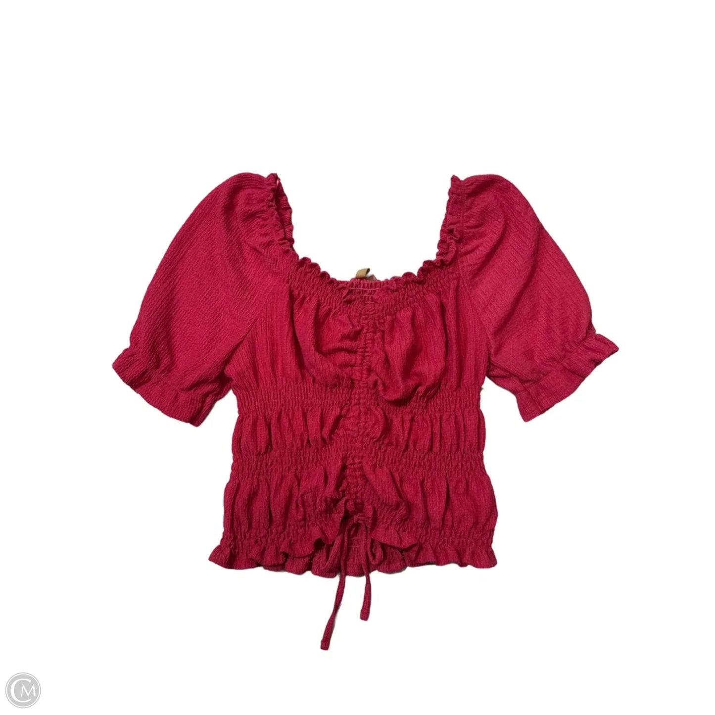 Top Short Sleeve By Pilcro In Pink, Size: L