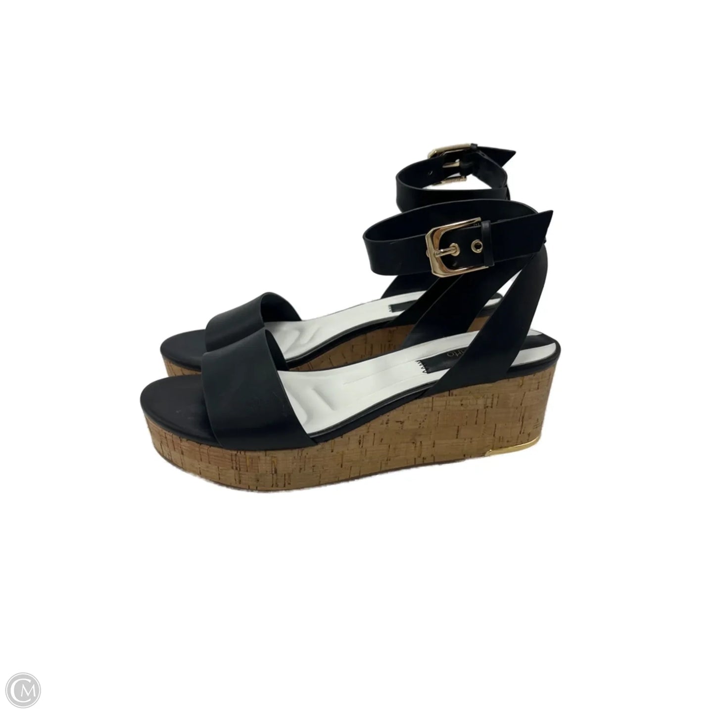 Sandals Heels Platform By Franco Sarto In Black, Size: 9