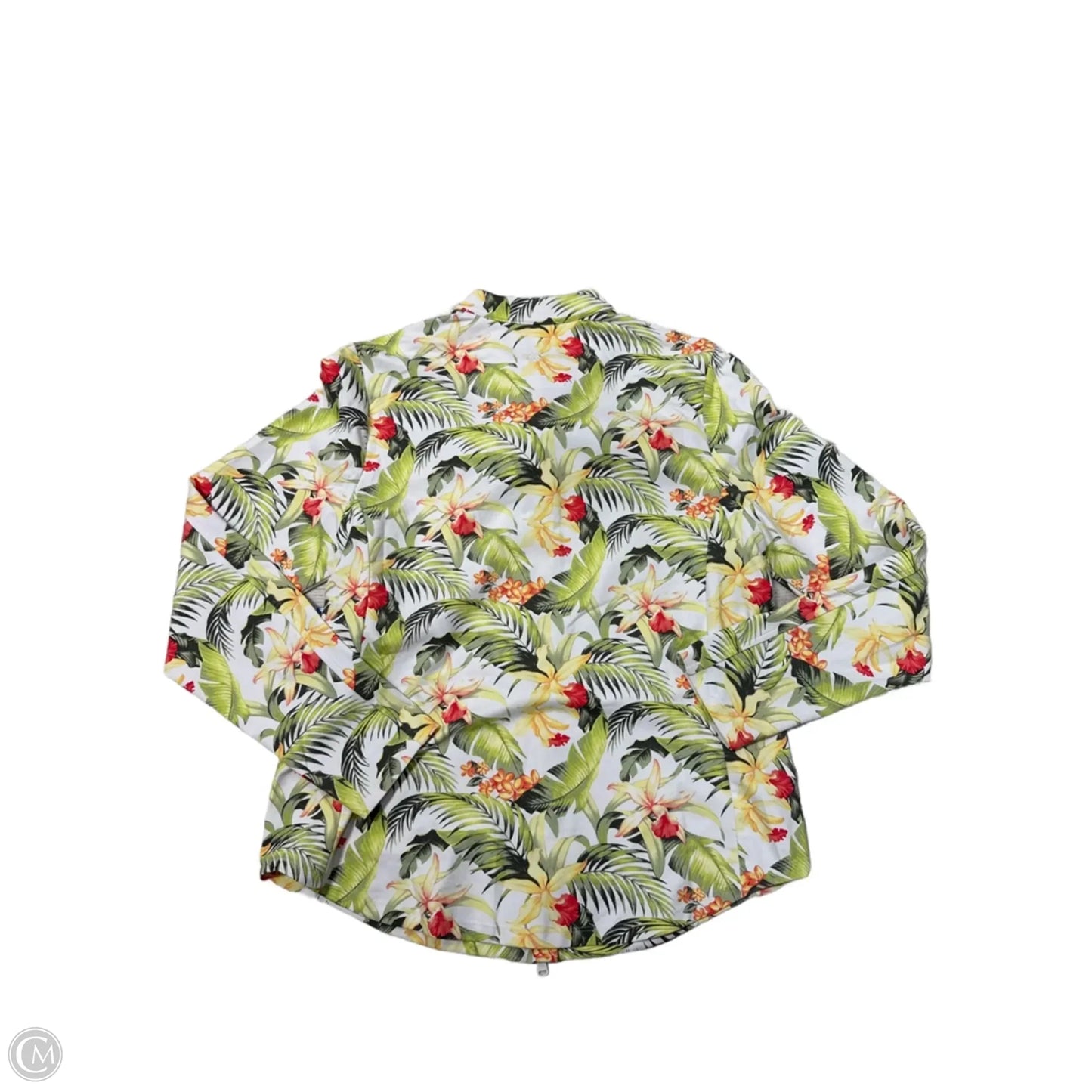 Athletic Jacket By Tommy Bahama In Floral Print, Size: M