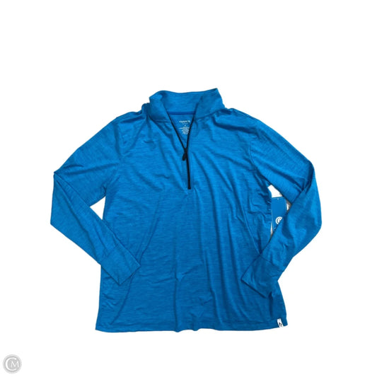 Athletic Top Long Sleeve Collar By Torrid In Blue, Size: 2x