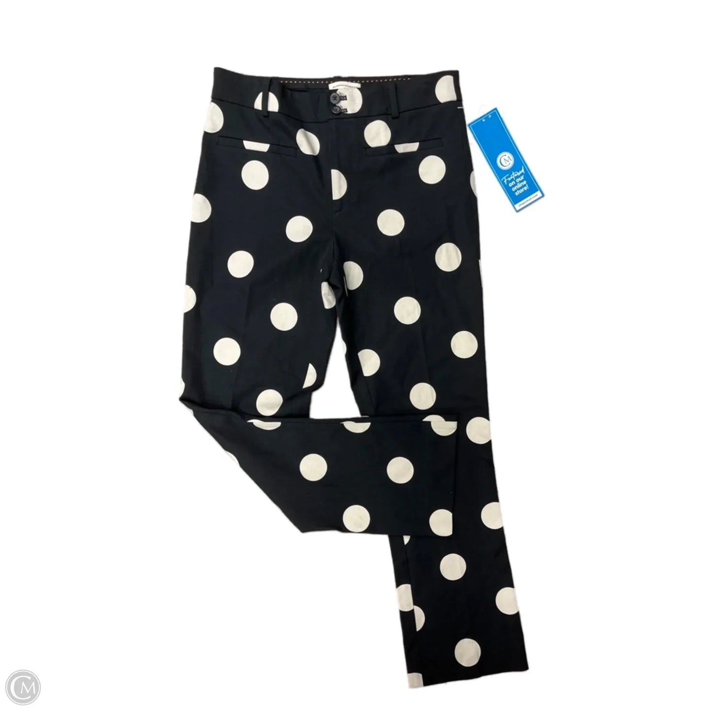Pants Linen By Anthropologie In Polkadot Pattern, Size: 4