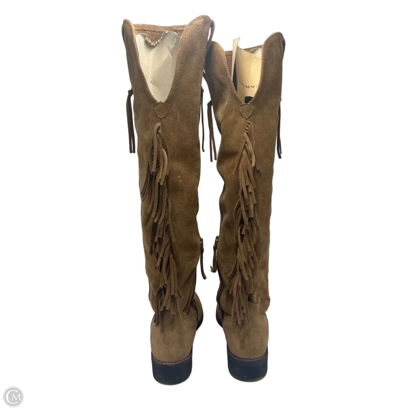 Boots Knee Heels By Ariat In Brown, Size: 6