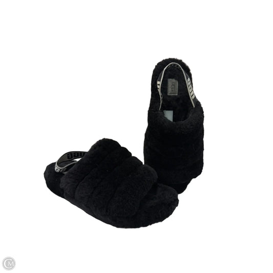 Slippers Designer By UGG In Black, Size: 10