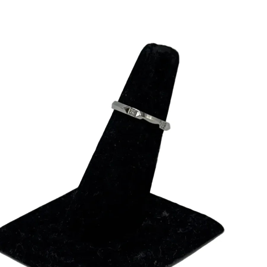 Tiffany & Company True Band Platinum Diamond Luxury Ring , Size: 6