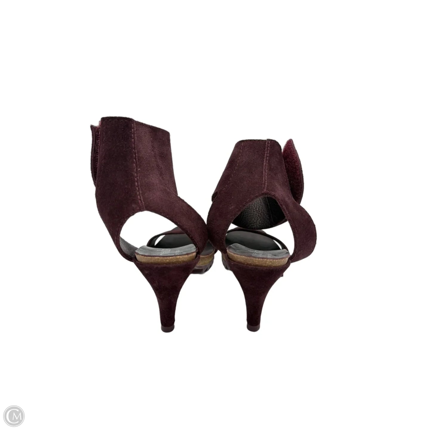 Shoes Heels Kitten By Pedro Garcia In Maroon, Size: 7