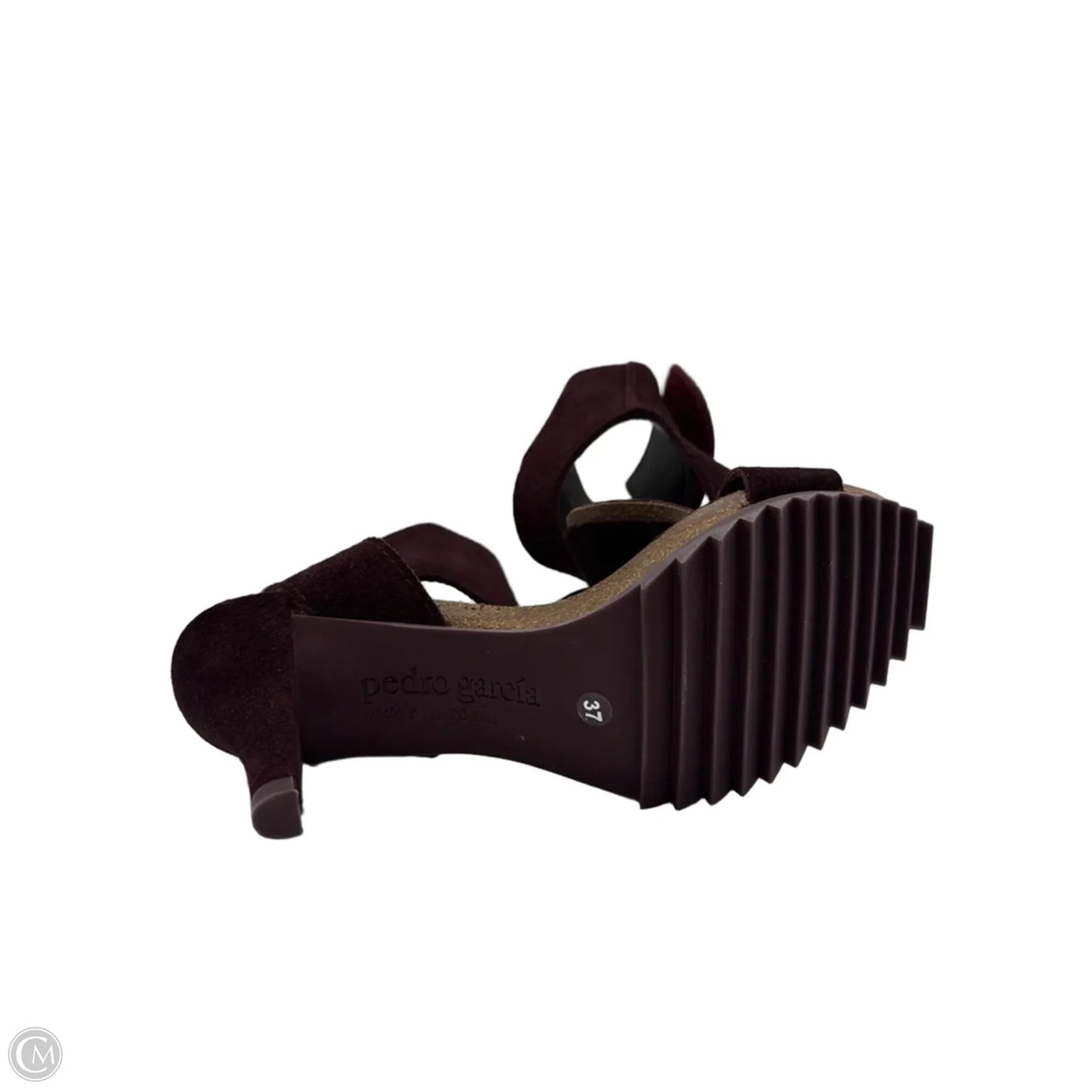 Shoes Heels Kitten By Pedro Garcia In Maroon, Size: 7