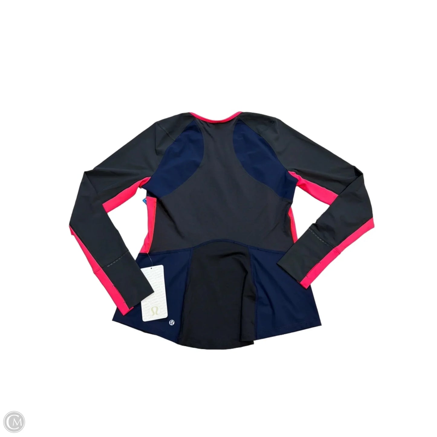 New! Trail Bound Top Long Sleeve Crewneck By Lululemon In Black & Pink, Size: L
