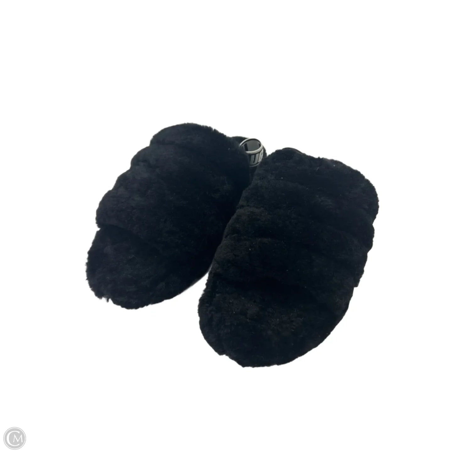 Slippers Designer By Ugg In Black, Size: 6