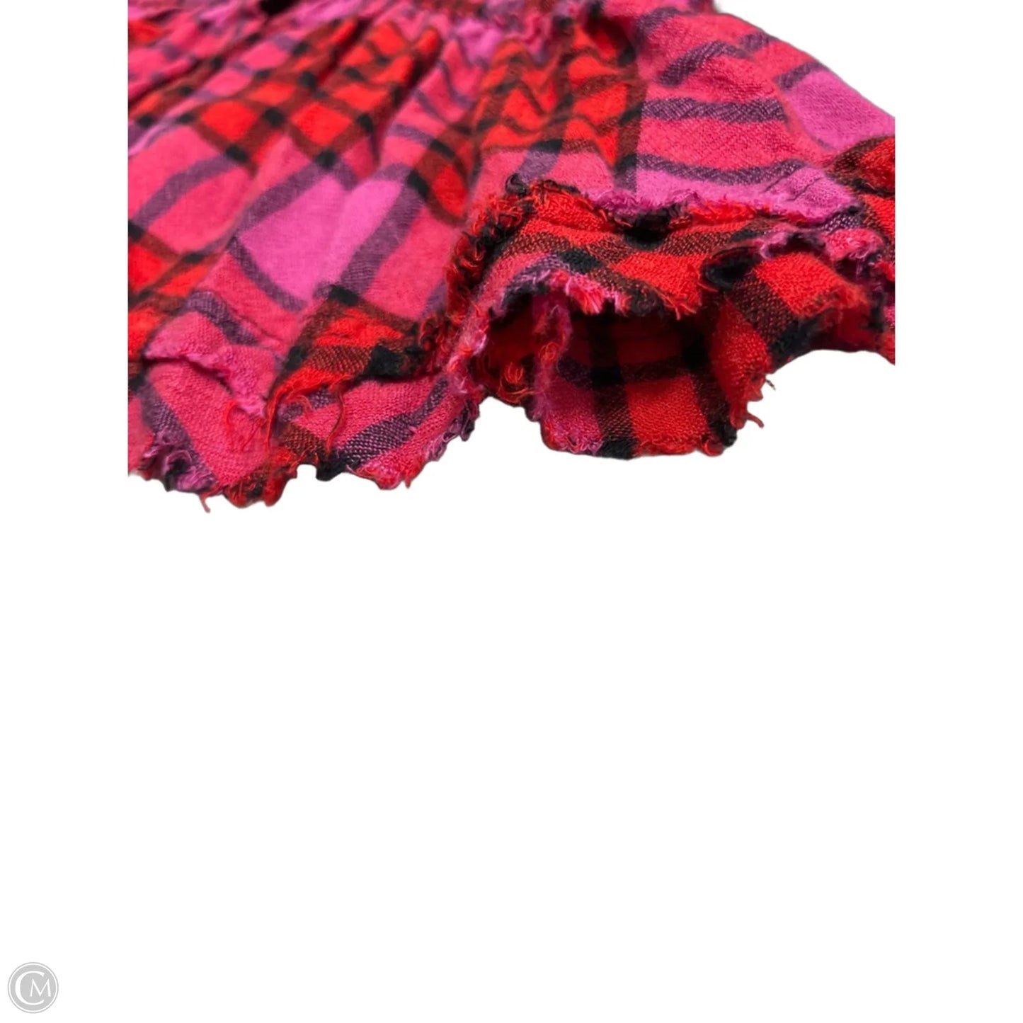 Top Long Sleeve By We The Free In Plaid Pattern, Size: S