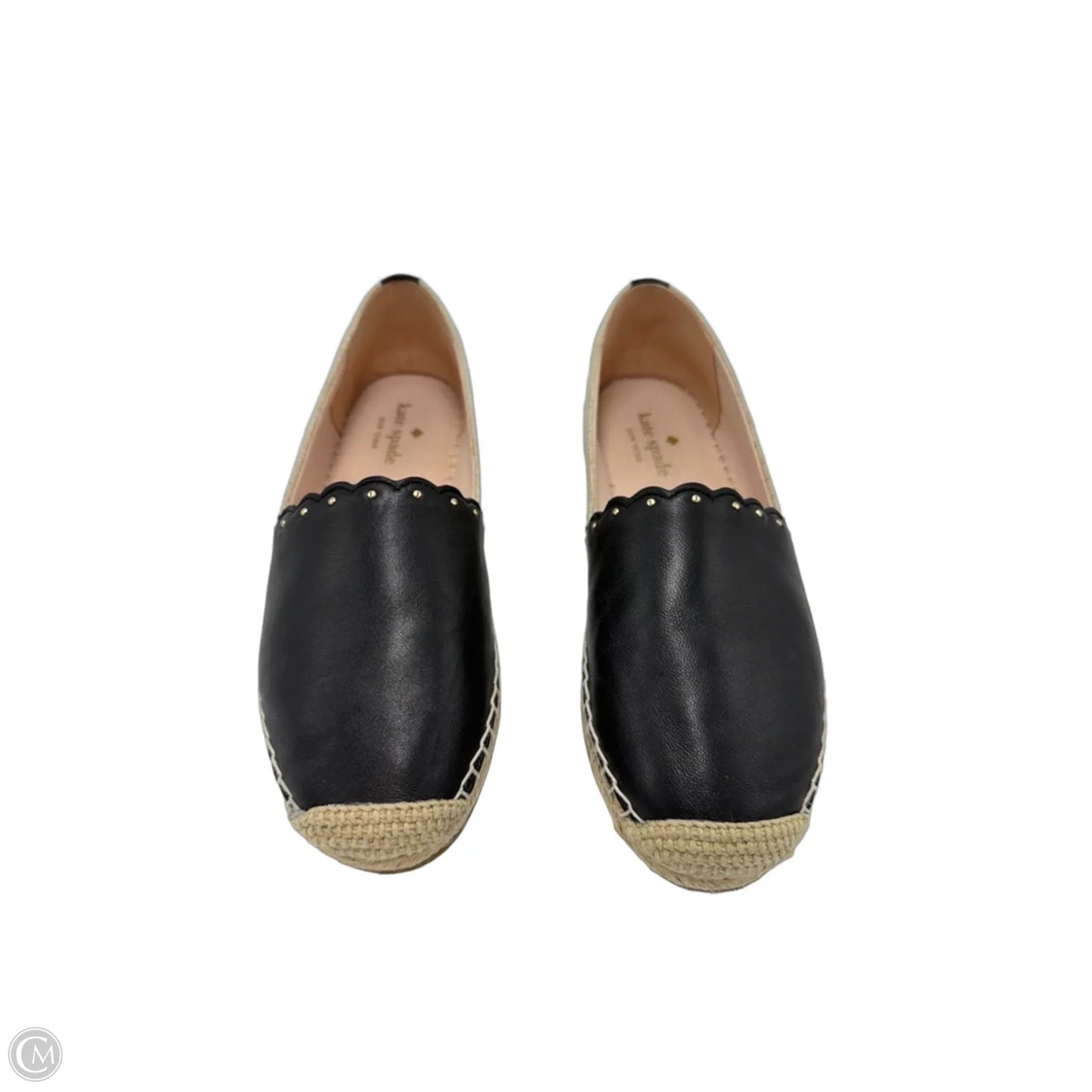 Espadrille Shoes Designer By Kate Spade In Black & Tan, Size: 9