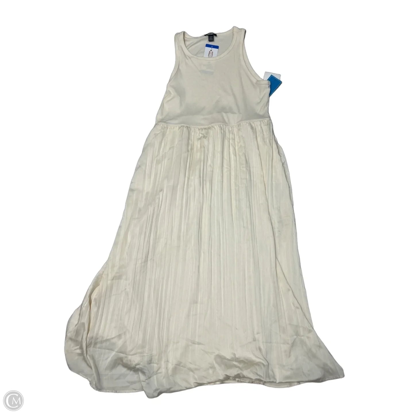 New! Dress Casual Maxi By DKNY In Cream, Size: L