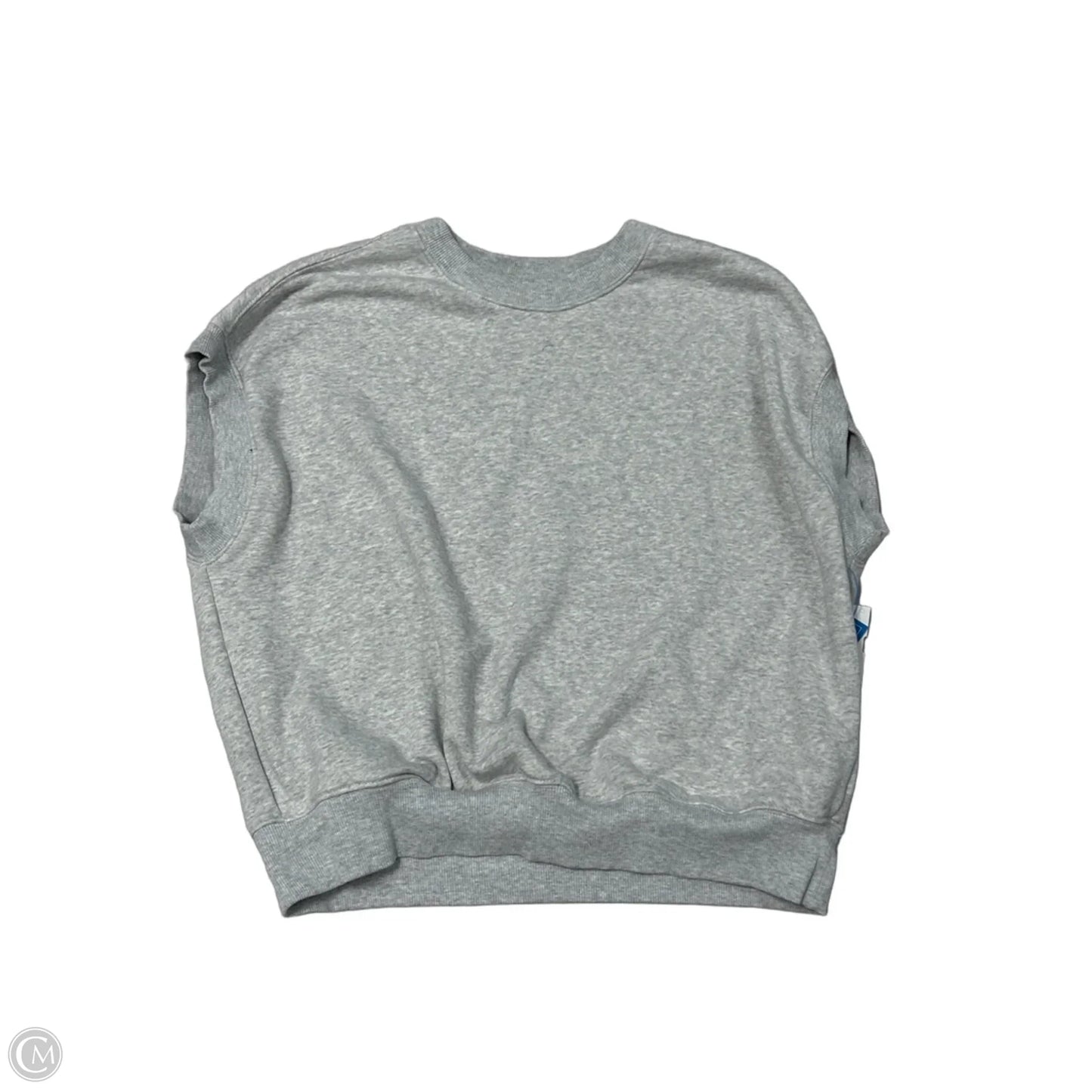 Athletic Top Short Sleeve By Athleta In Grey, Size: L