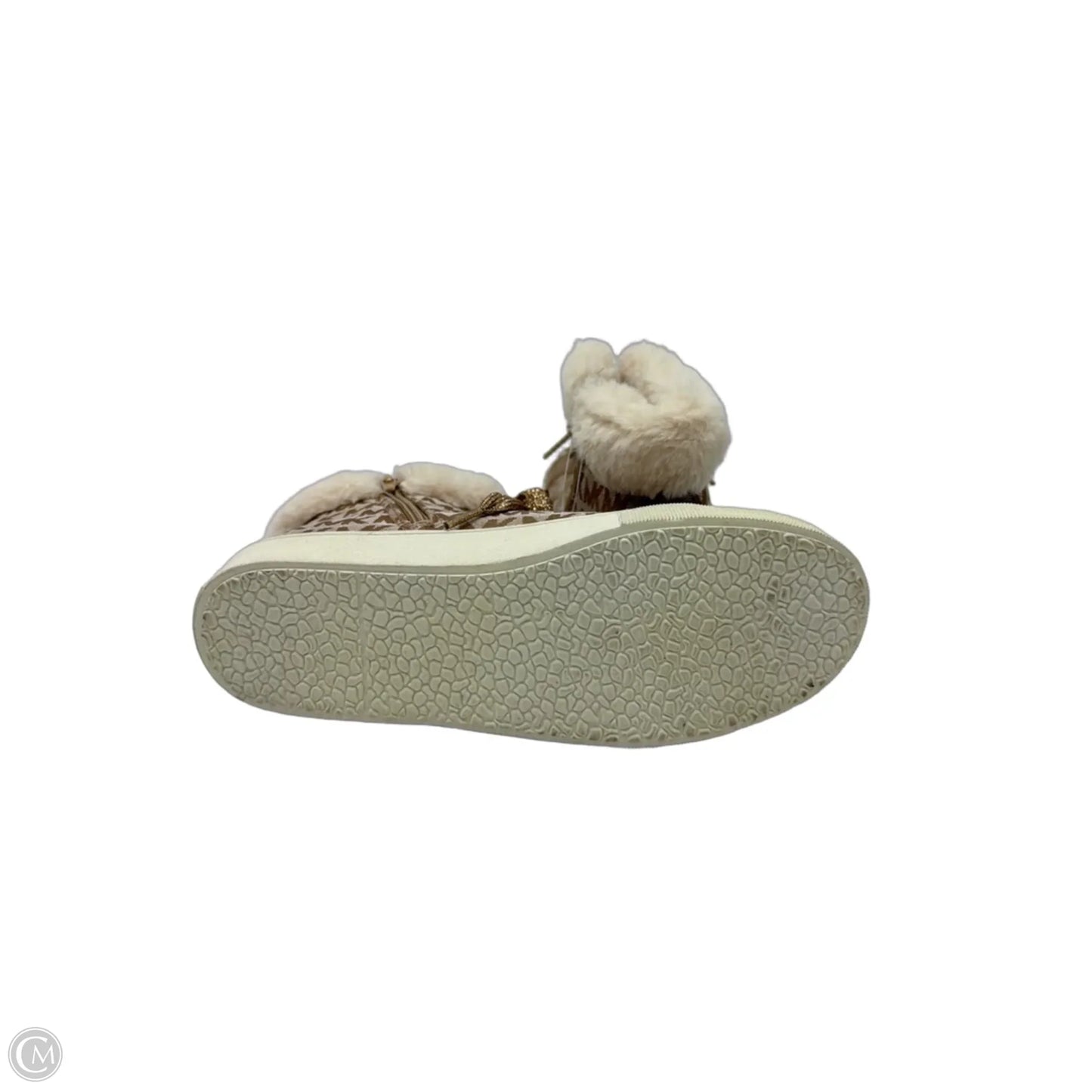 Shoes Sneakers By Michael Kors In Gold & Tan, Size: 5