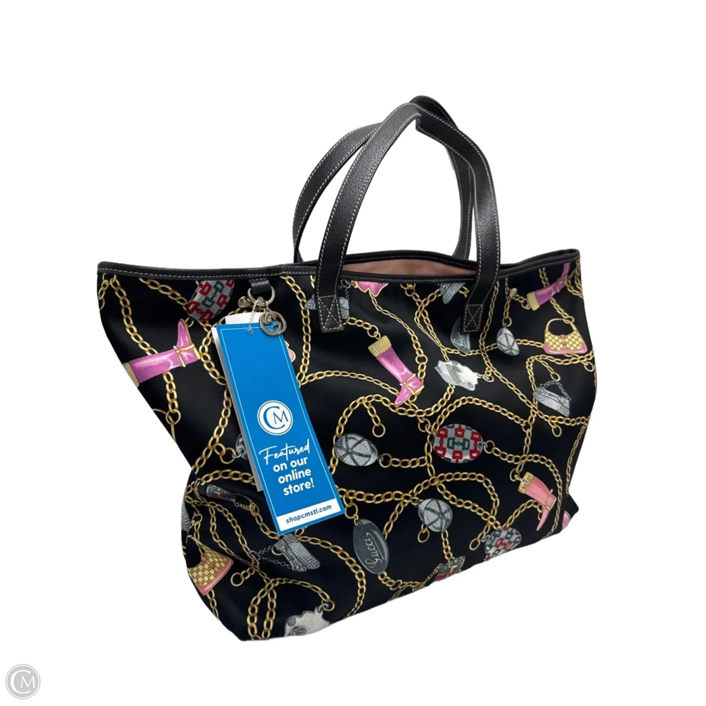 Gucci Satin Charmy Luxury Designer Tote / Handbag