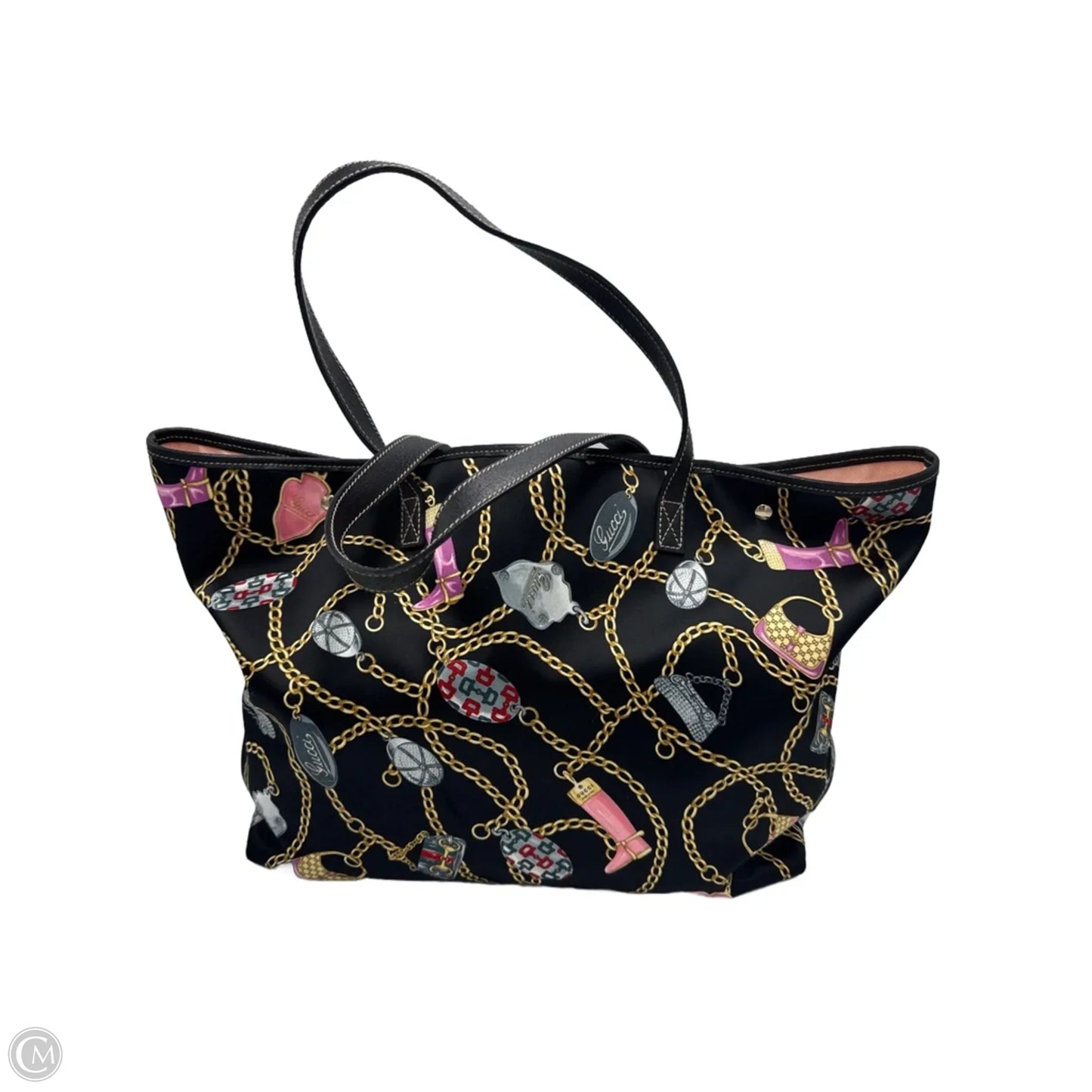 Gucci Satin Charmy Luxury Designer Tote / Handbag