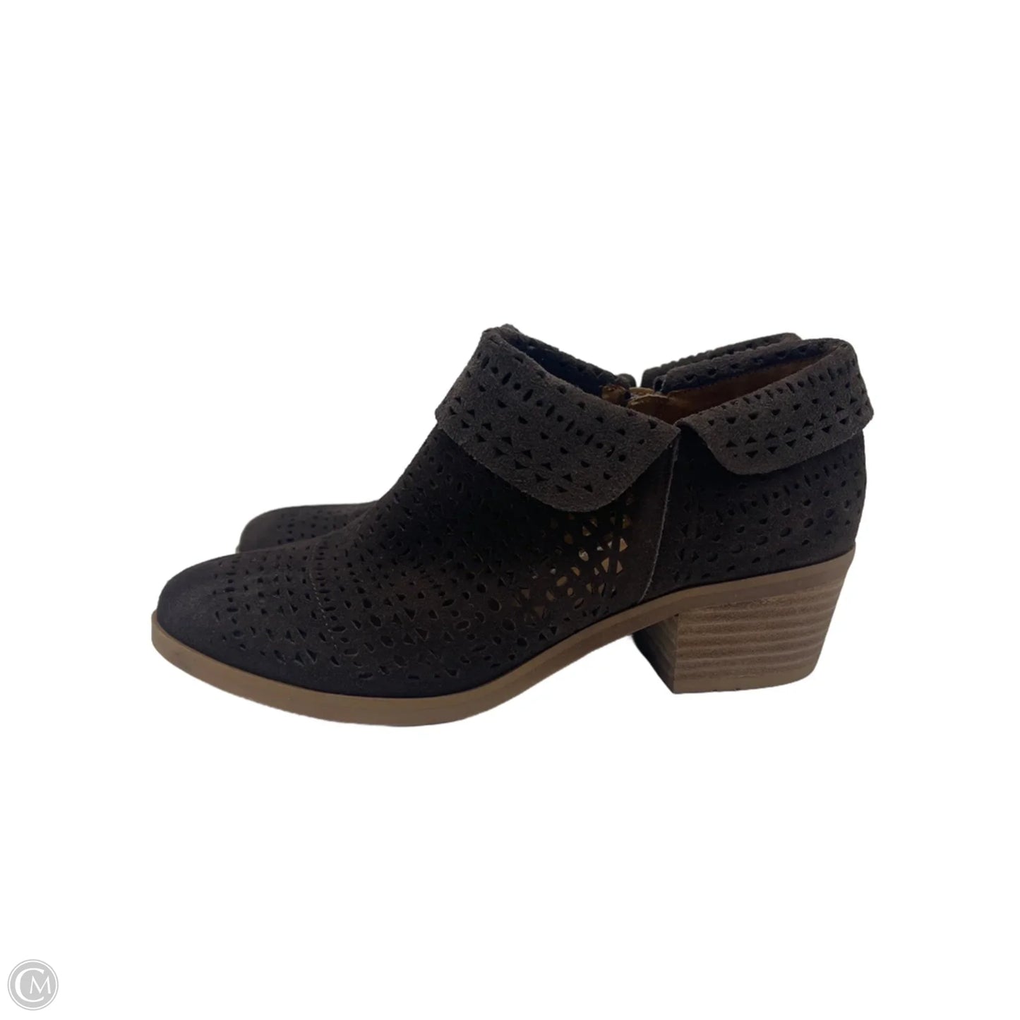 Boots Ankle Heels By Crown Vintage In Brown, Size: 7