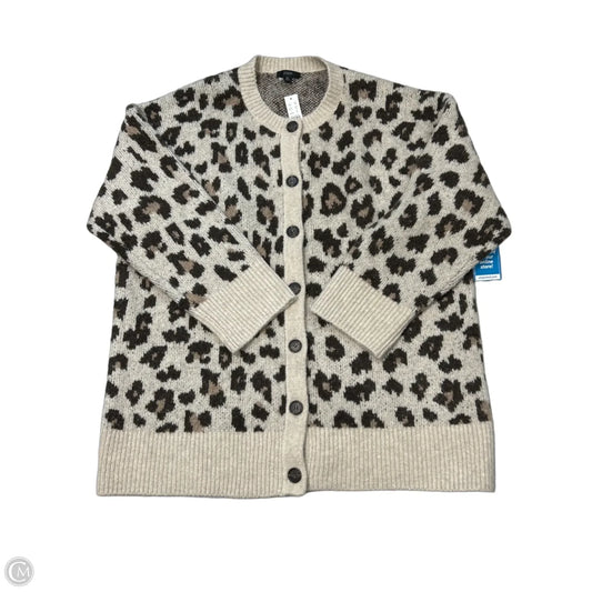 New! Sweater Cardigan By J. Crew In Animal Print, Size: Xl