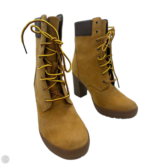 Boots Ankle Heels By Timberland In Brown, Size: 7