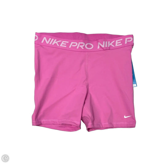 Athletic Shorts By Nike In Pink, Size: 1x