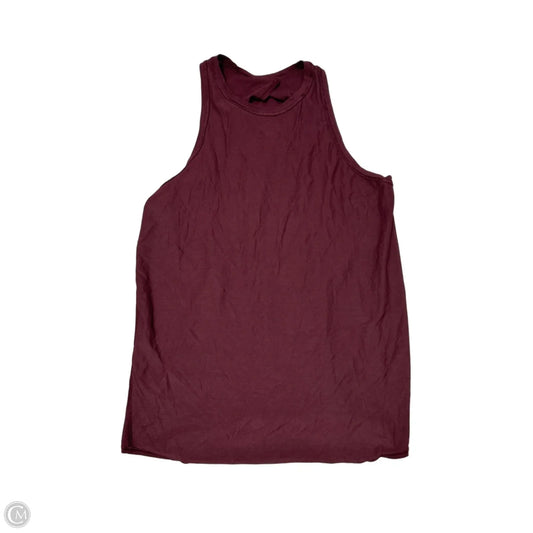 Athletic Tank Top By Lululemon In Maroon, Size: M