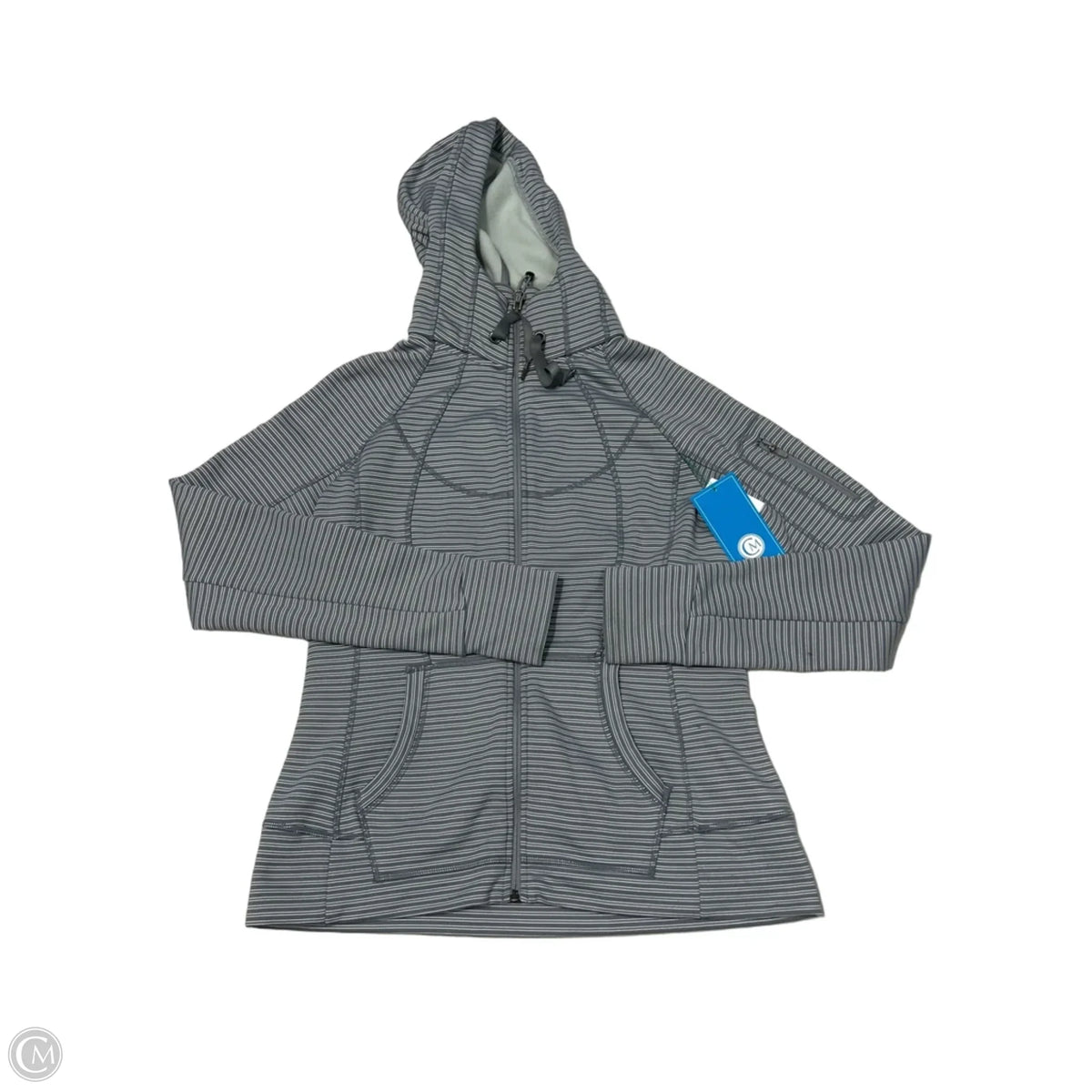Athletic Jacket By Athleta In Grey, Size: L