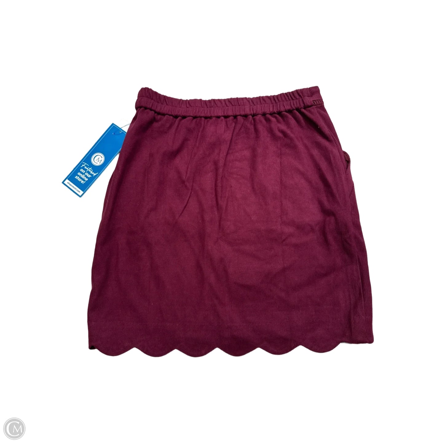 Skirt Mini & Short By Skies Are Blue In Maroon, Size: Mp