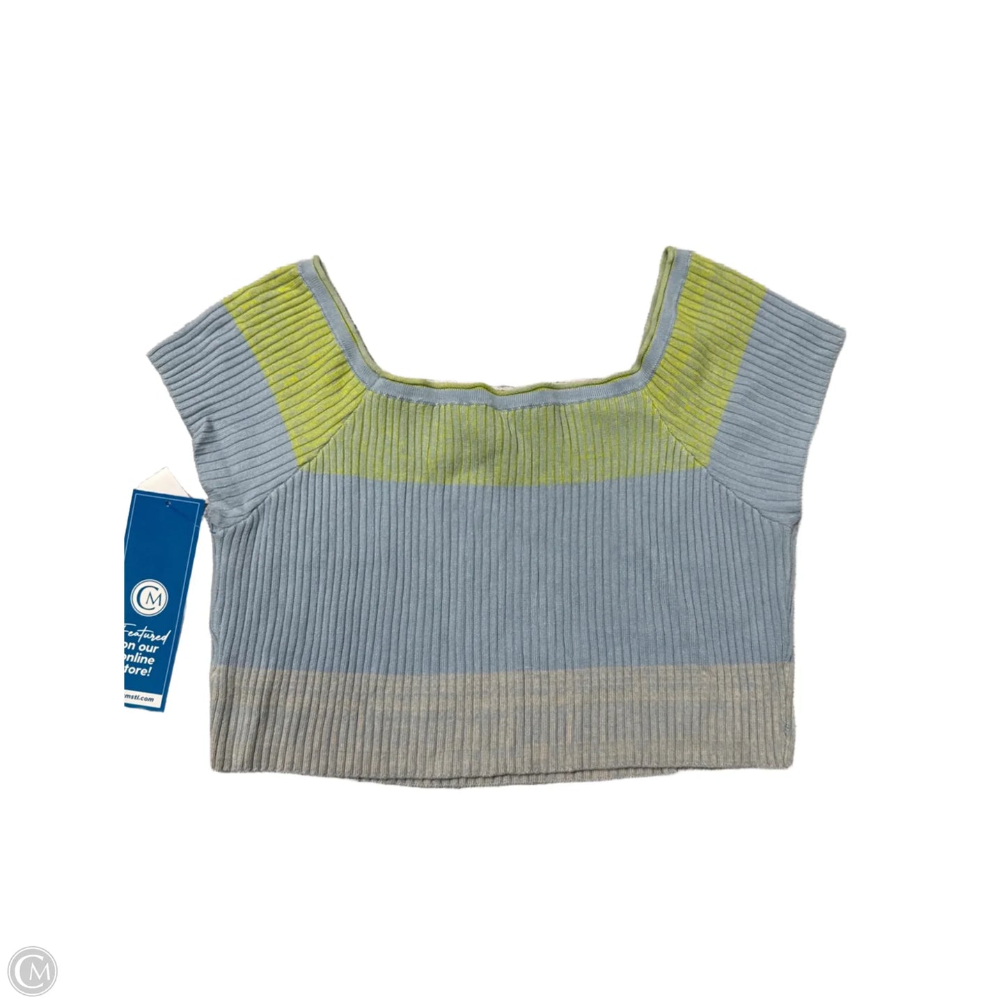 Top Short Sleeve By Daily Practice By Anthropologie In Blue, Size: Xl