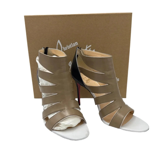 Christian Louboutin Kid Beauty 85 Cage Luxury Designer Heels, Size: 10 (40)