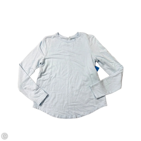 Athletic Top Long Sleeve Crewneck By Lululemon In Blue, Size: S