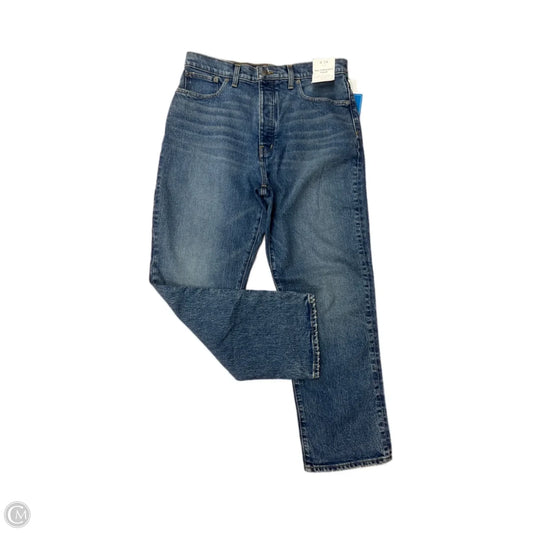 Jeans Straight By Madewell In Blue Denim, Size: 8
