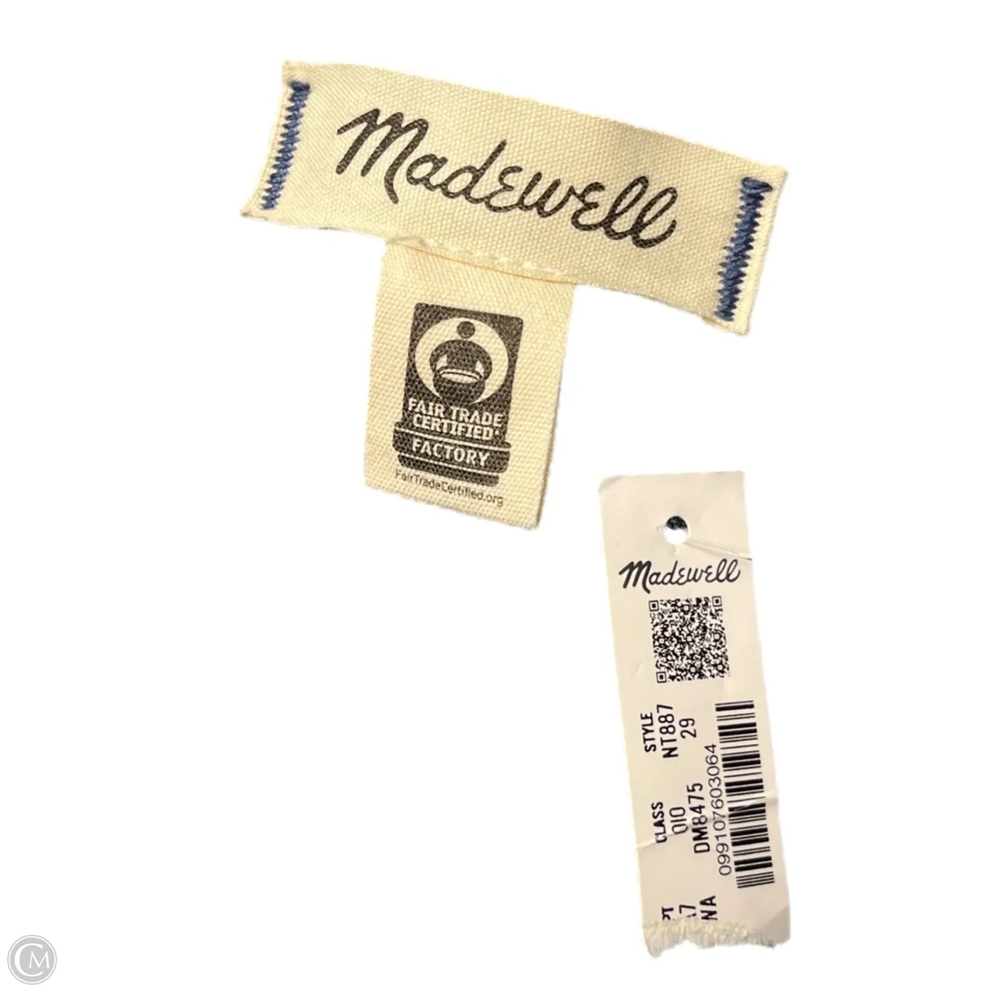 Jeans Straight By Madewell In Blue Denim, Size: 8