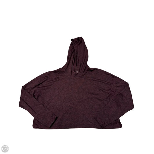 Athletic Top Long Sleeve Collar By Athleta In Purple, Size: S