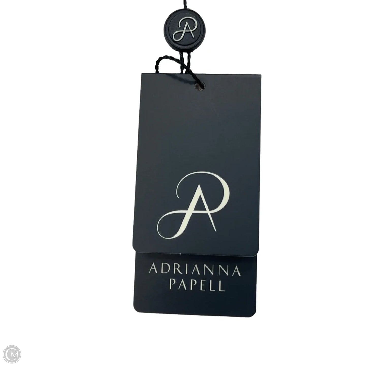 Sweater Short Sleeve By Adrianna Papell In Pink & White, Size: M