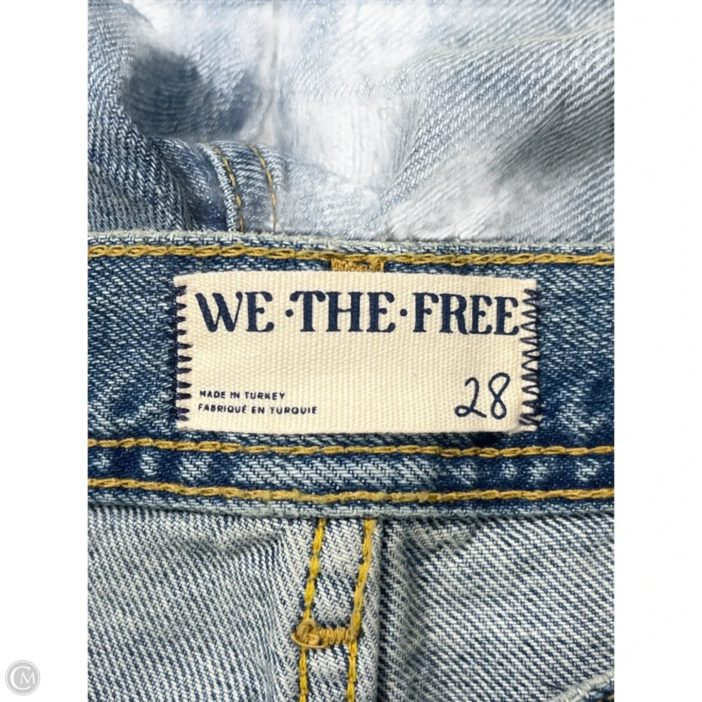 Jeans Straight By We The Free In Blue Denim, Size: 6