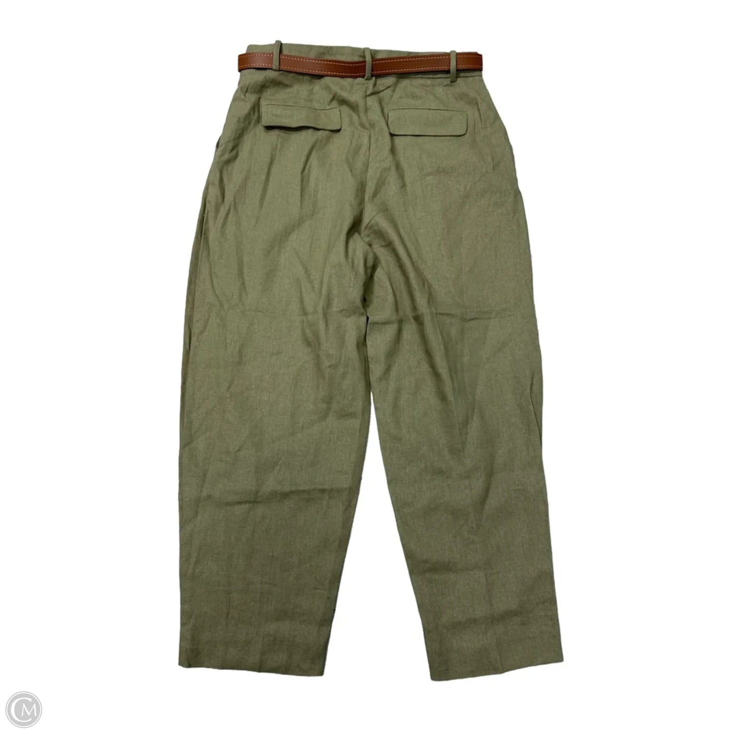 New! Pants Linen By Zara In Green, Size: M