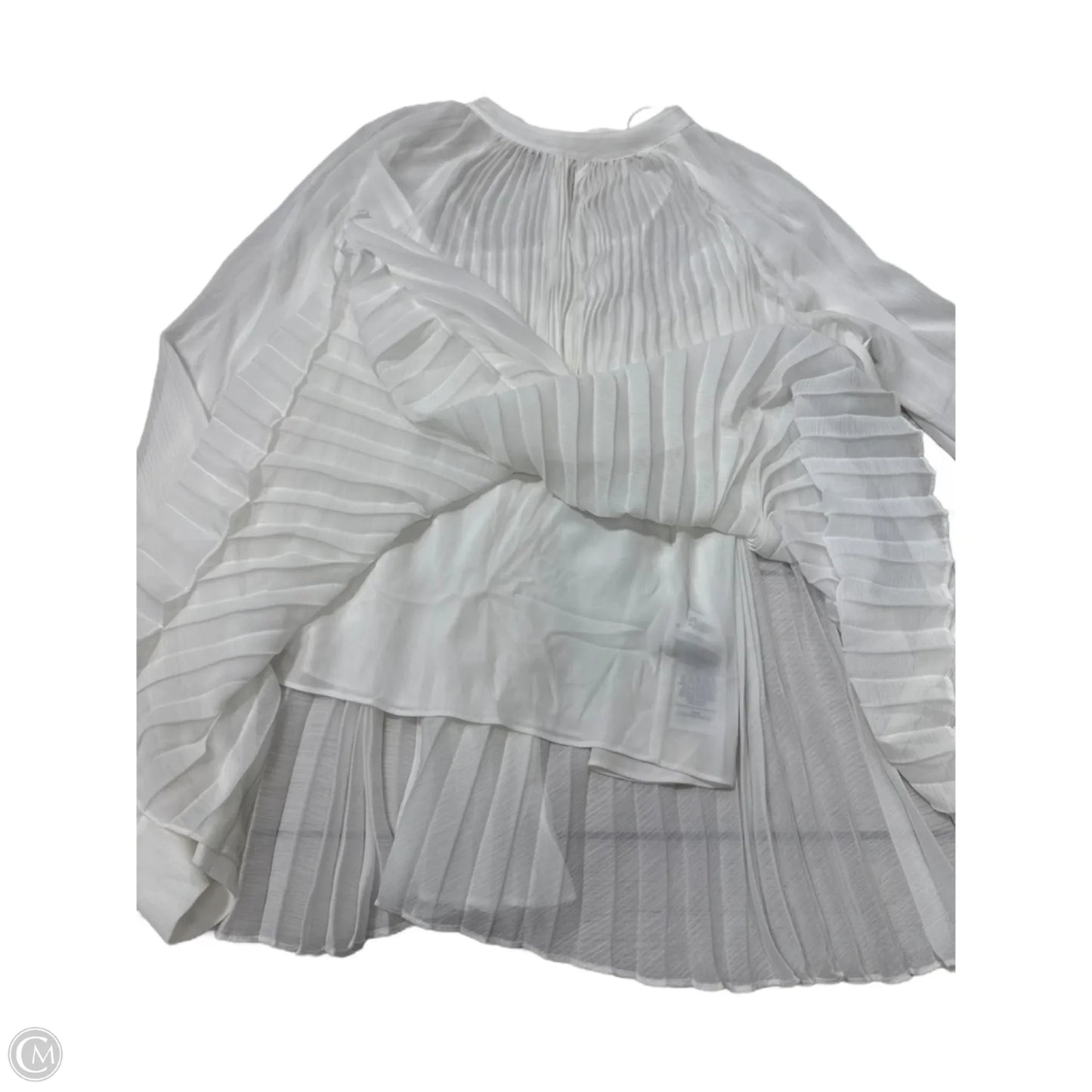 Top Long Sleeve By Ted Baker In White, Size: L