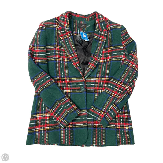 Blazer / Coat Peacoat By Vici In Green, Size: M