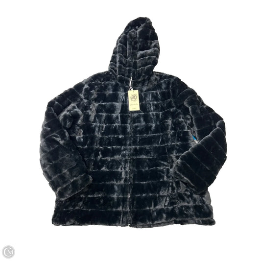 New! Coat Faux Fur & Sherpa By Geschallino In Black, Size: XXl