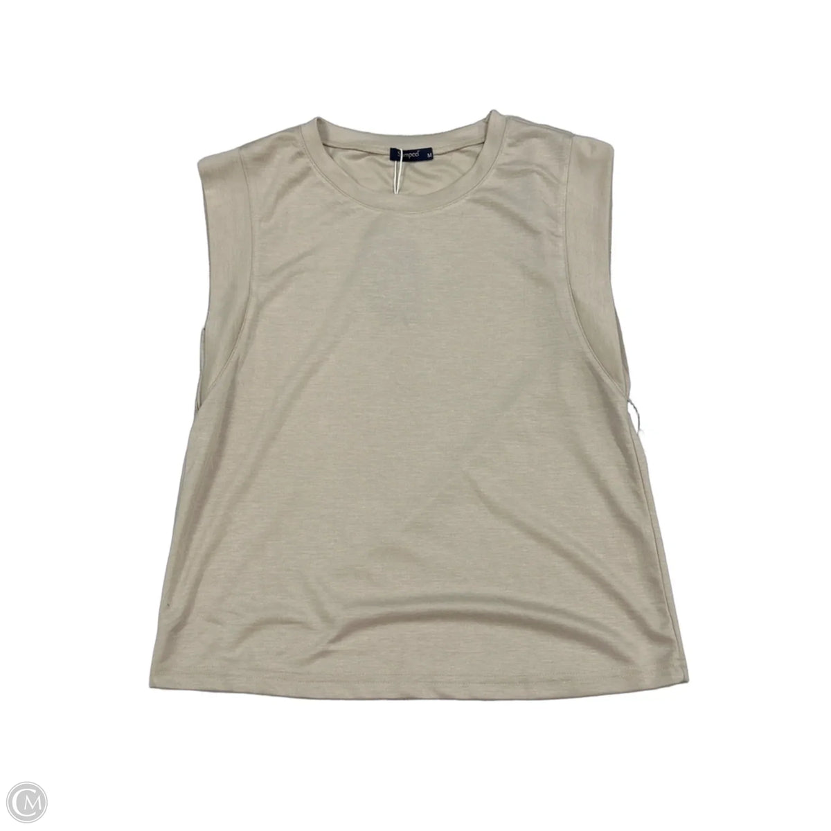New! Top Sleeveless Basic By Sampeel In Beige, Size: M