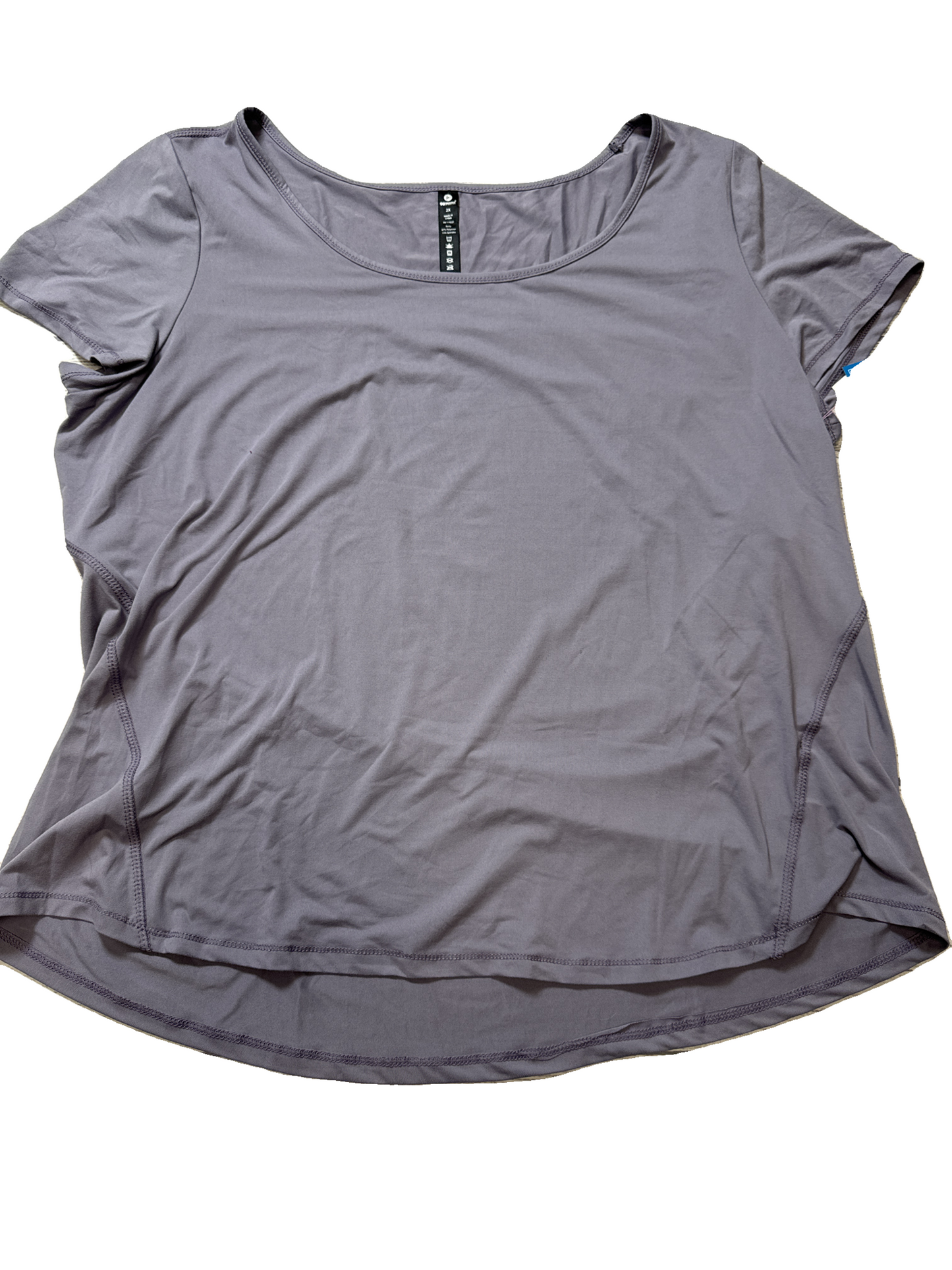 Athletic Top Short Sleeve By 90 Degrees By Reflex In Purple, Size: 2x