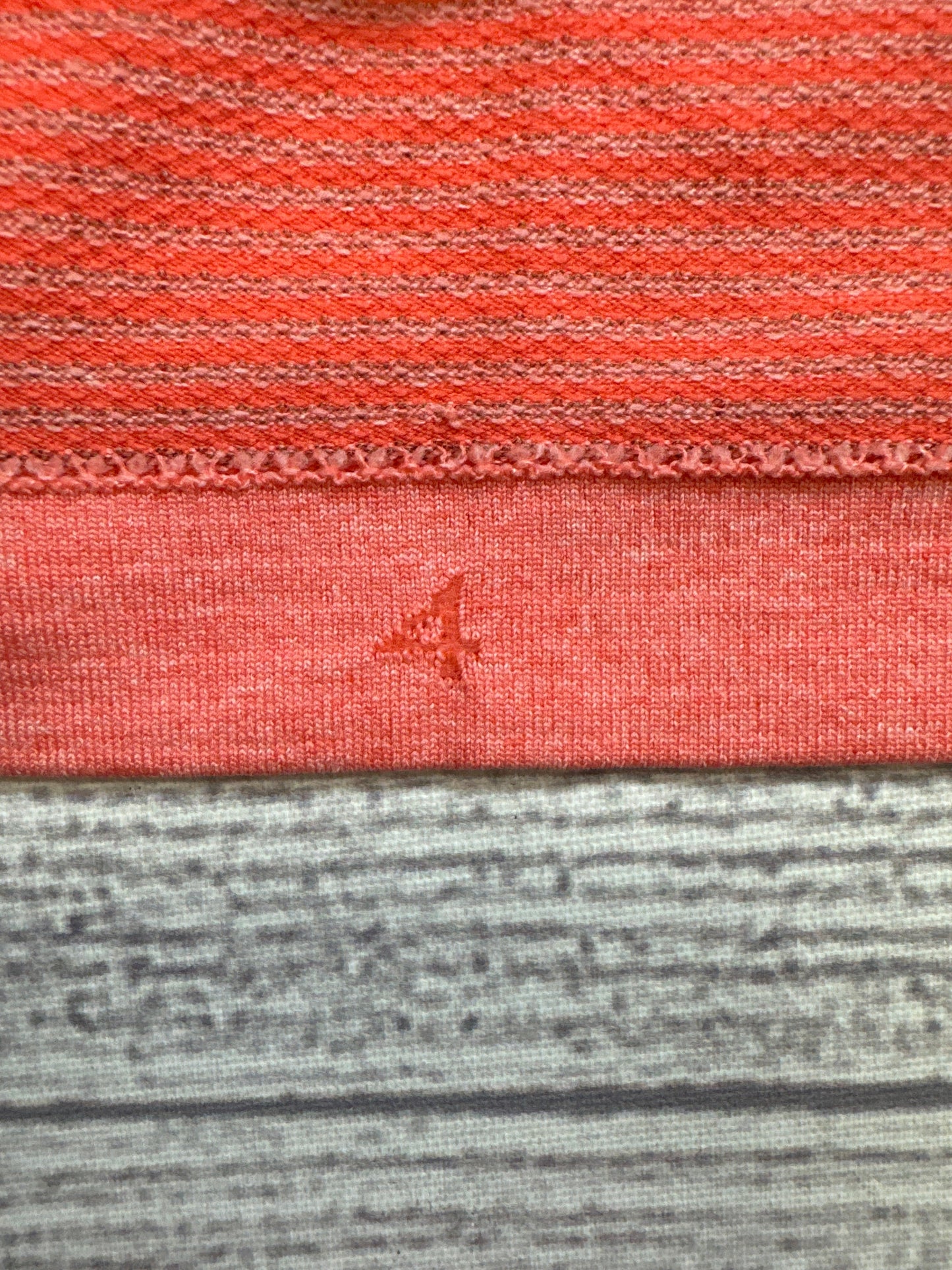 Athletic Top Long Sleeve Collar By Lululemon In Orange, Size: S