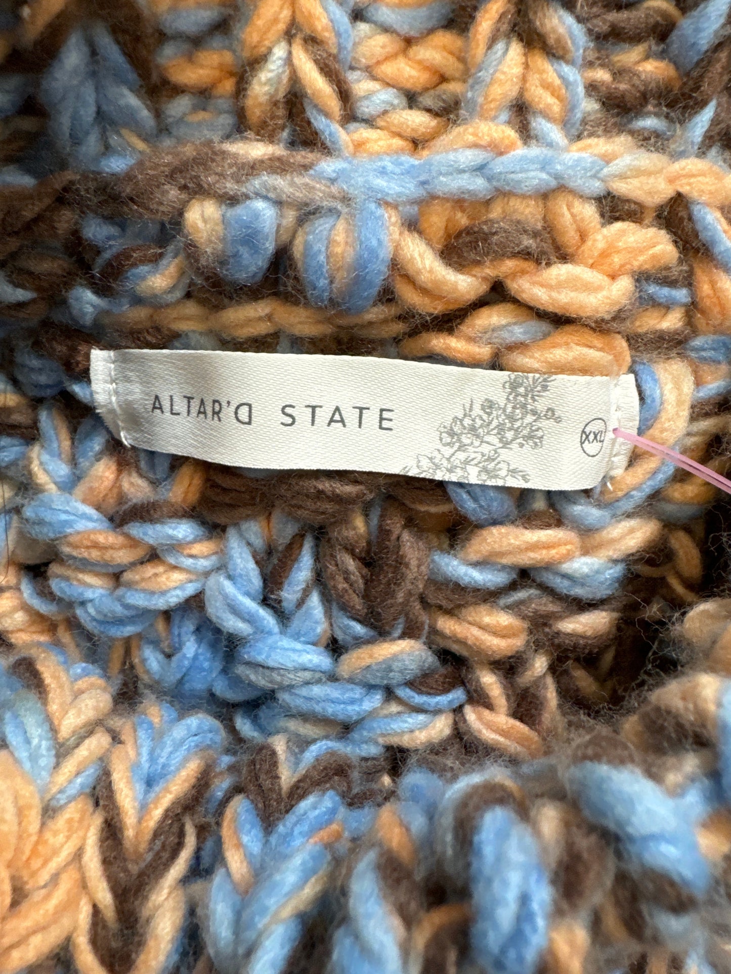 Sweater By Altard State In Blue & Brown, Size: Xxl